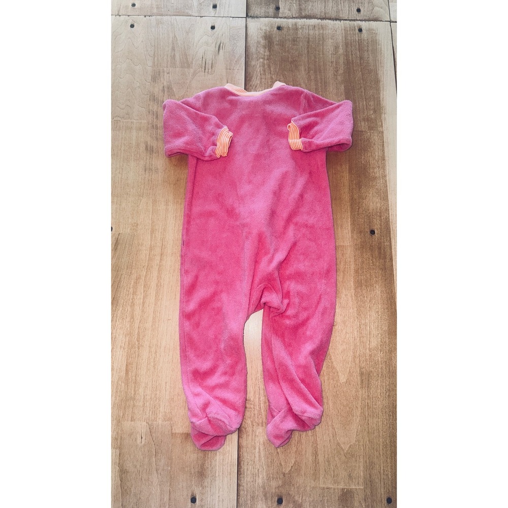 Carters Pink Cupcake Footed Pajamas Sleepers Baby Girl 9 Months - Picture 4 of 4